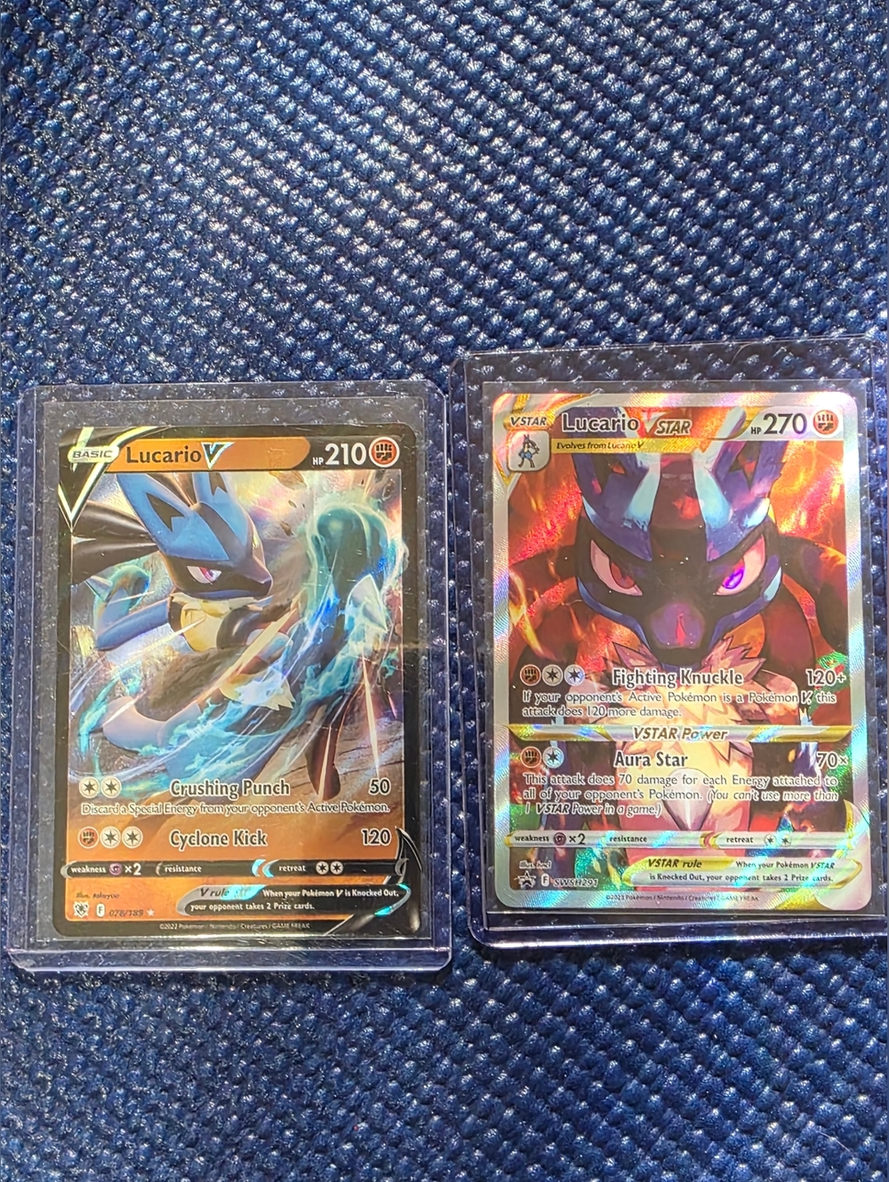 Lucario Vstar SWSH291 Black Star Promo Pokémon Crown Zenith And Lucario V Jumbo